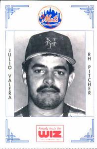 1991 The Wiz New York Mets #420 Julio Valera Front