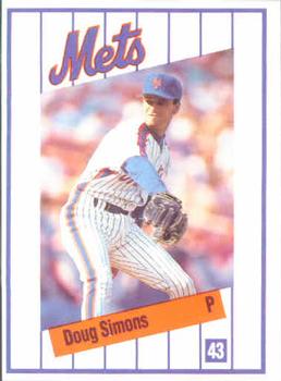 1991 Kahn's New York Mets #NNO Doug Simons Front