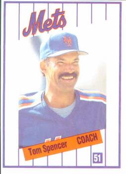 1991 Kahn's New York Mets #NNO Tom Spencer Front