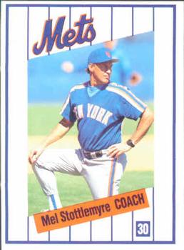 1991 Kahn's New York Mets #NNO Mel Stottlemyre Front