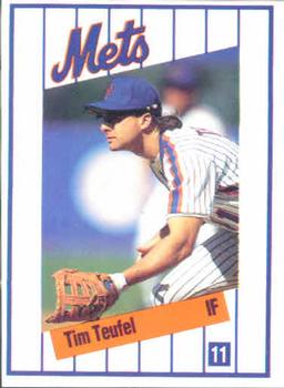 1991 Kahn's New York Mets #NNO Tim Teufel Front
