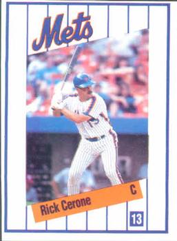1991 Kahn's New York Mets #NNO Rick Cerone Front