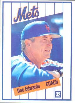 1991 Kahn's New York Mets #NNO Doc Edwards Front