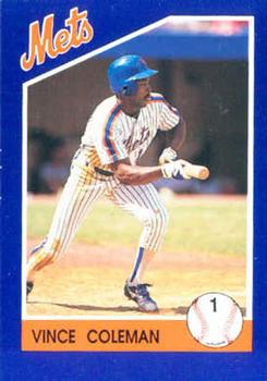 1992 Kahn's New York Mets #NNO Vince Coleman Front