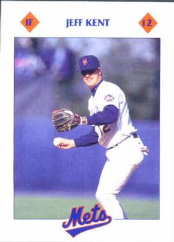 1993 Kahn's New York Mets #NNO Jeff Kent Front