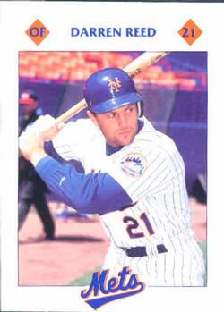1993 Kahn's New York Mets #NNO Darren Reed Front
