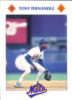 1993 Kahn's New York Mets #NNO Tony Fernandez Front