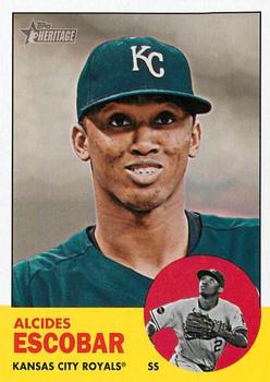 2012 Topps Heritage #124 Alcides Escobar Front