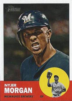 2012 Topps Heritage #137 Nyjer Morgan Front