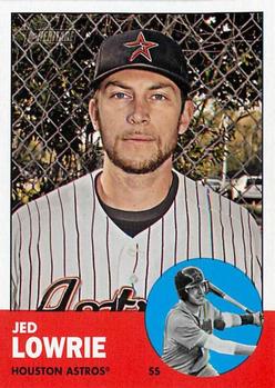 2012 Topps Heritage #222 Jed Lowrie Front