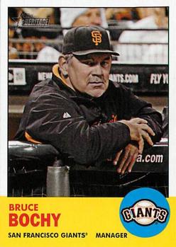2012 Topps Heritage #258 Bruce Bochy Front