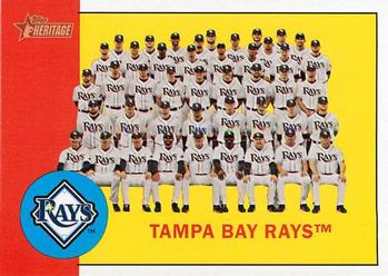 2012 Topps Heritage #312 Tampa Bay Rays Front