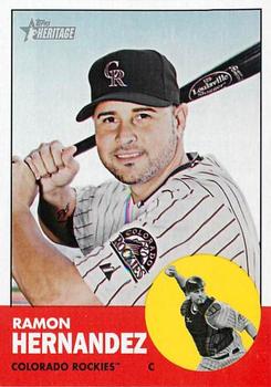 2012 Topps Heritage #326 Ramon Hernandez Front