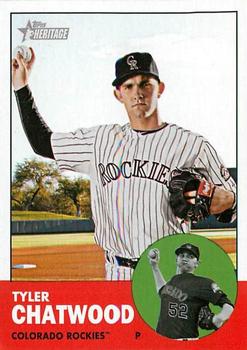2012 Topps Heritage #33 Tyler Chatwood Front