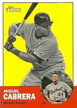 2012 Topps Heritage #348 Miguel Cabrera Front