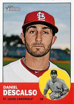2012 Topps Heritage #375 Daniel Descalso Front