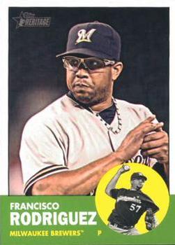 2012 Topps Heritage #11 Francisco Rodriguez Front