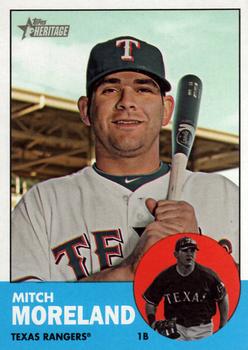 2012 Topps Heritage #180 Mitch Moreland Front