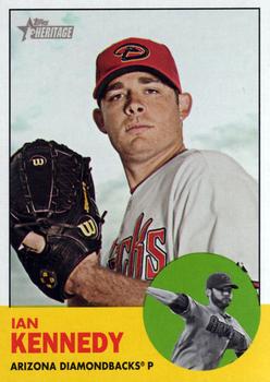 2012 Topps Heritage #197 Ian Kennedy Front