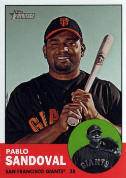 2012 Topps Heritage #388 Pablo Sandoval Front