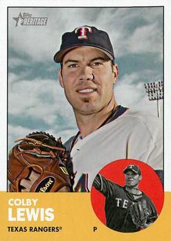 2012 Topps Heritage #403 Colby Lewis Front