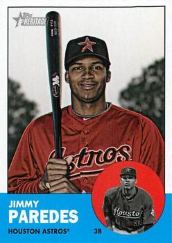 2012 Topps Heritage #45 Jimmy Paredes Front