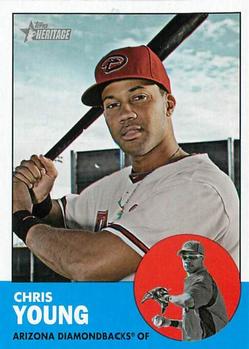 2012 Topps Heritage #462 Chris Young Front