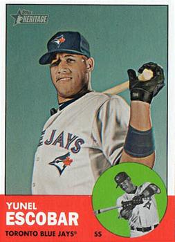 2012 Topps Heritage #471 Yunel Escobar Front