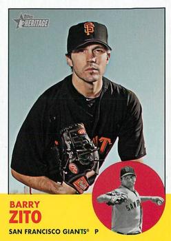 2012 Topps Heritage #474 Barry Zito Front