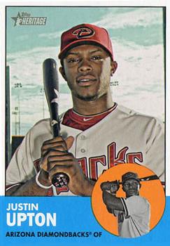 2012 Topps Heritage #481 Justin Upton Front
