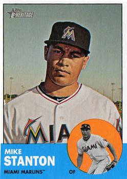 2012 Topps Heritage #483 Mike Stanton Front