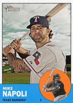 2012 Topps Heritage #485 Mike Napoli Front