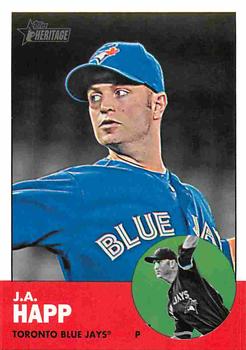 2012 Topps Heritage #H578 J.A. Happ Front