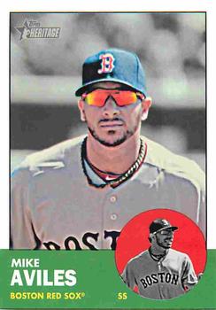 2012 Topps Heritage #H586 Mike Aviles Front