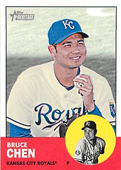 2012 Topps Heritage #H608 Bruce Chen Front