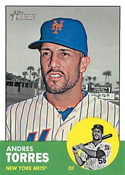2012 Topps Heritage #H628 Andres Torres Front