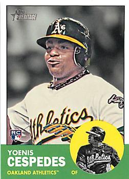 2012 Topps Heritage #H652 Yoenis Cespedes Front