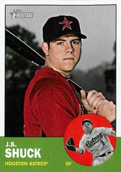 2012 Topps Heritage #77 J.B. Shuck Front