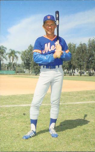 1986 Barry Colla New York Mets Photocards #1786 Bud Harrelson Front
