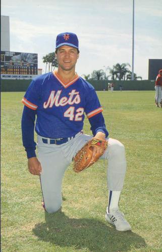 1986 Barry Colla New York Mets Photocards #986 Roger McDowell Front