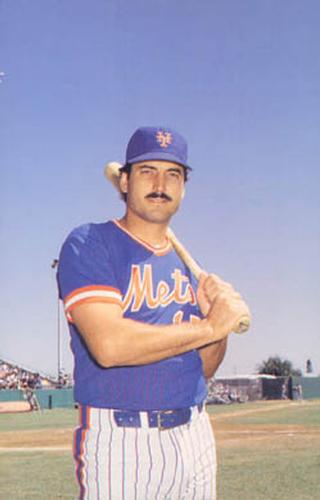 1987 Barry Colla New York Mets Postcards #1387 Keith Hernandez Front