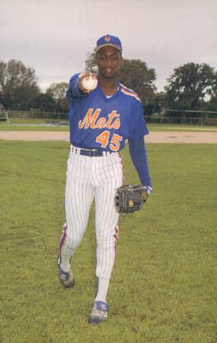 1987 Barry Colla New York Mets Postcards #3087 Reggie Dobie Front