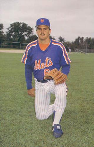 1987 Barry Colla New York Mets Postcards #4087 Keith Miller Front