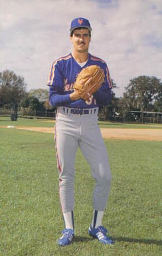 1987 Barry Colla New York Mets Postcards #4987 Gene Walter Front