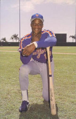 1987 Barry Colla New York Mets Postcards #887 Darryl Strawberry Front
