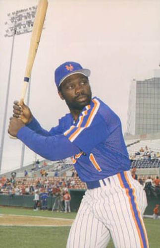 1987 Barry Colla New York Mets Postcards #987 Mookie Wilson Front