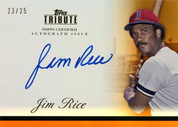 2012 Topps Tribute - Autographs Orange #TA-JR Jim Rice Front