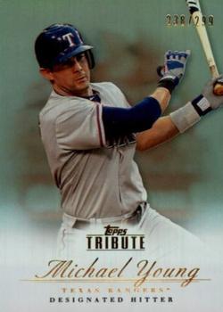 2012 Topps Tribute - Bronze #54 Michael Young Front