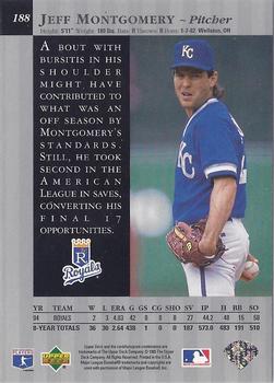 1995 Upper Deck - Special Edition #188 Jeff Montgomery Back