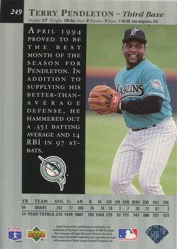 1995 Upper Deck - Special Edition #249 Terry Pendleton Back